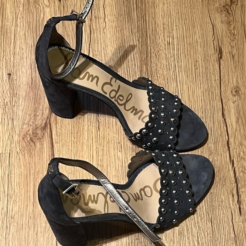 Sam Edelman navy suede sandals